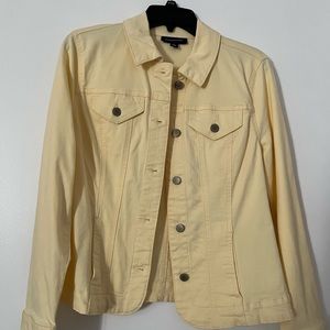 Charter Club Yellow Denim Jacket